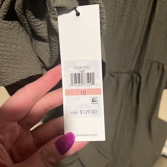 Dark green sleeveless dress - Picture 5 of 9